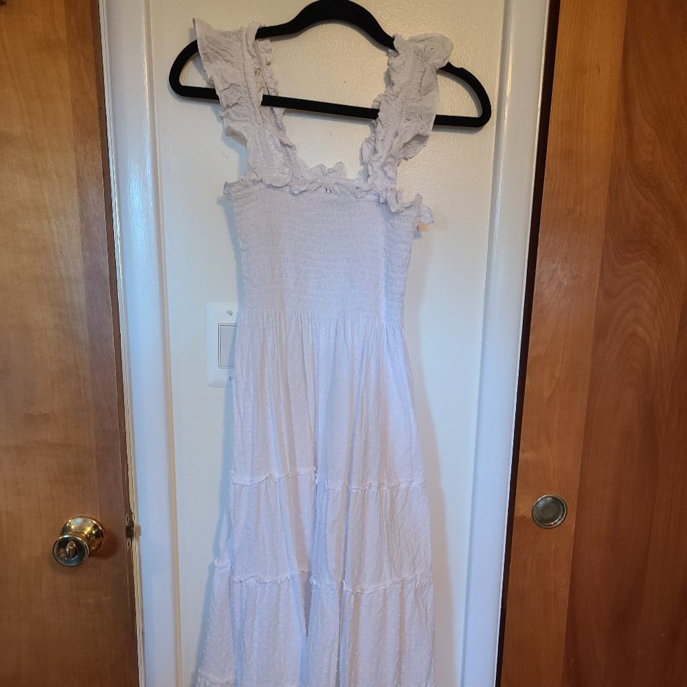 The Original Ellie Nap Dress | S | White Poplin | Hill House Home